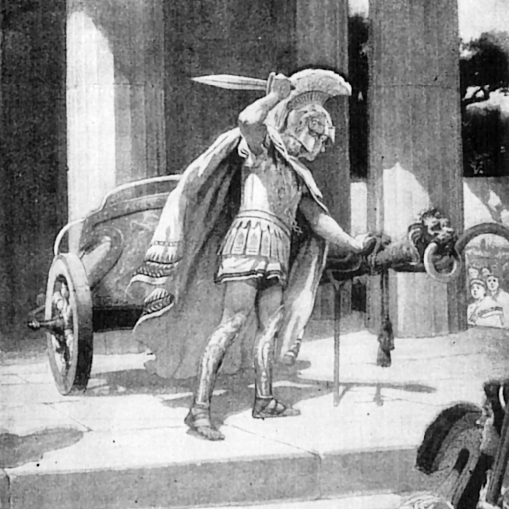 Alexander Cutting the Gordian Knot by H A Guerber